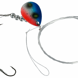 Bass Pro Shops XPS Walleye Spinner Harness Rig 3-Pack - #3 Blade - Blue Flash Glow