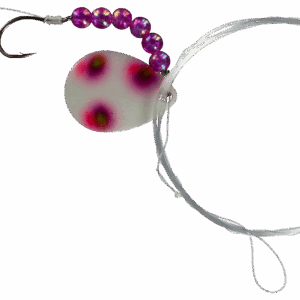 Bass Pro Shops XPS Walleye Spinner Harness Rig 3-Pack - #4 Blade - Buck Muffin Glow