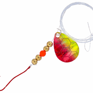 Bass Pro Shops XPS Slow Death Hex Foil Walleye Spinner Harness Rig 2-Pack
