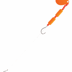 Bass Pro Shops Walleye Angler 2-Hook Floating Spinner Harness Rig 2-Pack - 36" - Orange