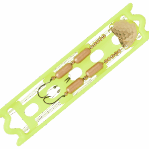 Bass Pro Shops Walleye Angler 2-Hook Floating Spinner Harness Rig 2-Pack - 36" - Hammered Brass