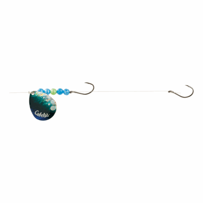 Bass Pro Shops Walleye Angler 2-Hook Walleye Spinner Harness Rig 2-Pack - #4 - Emerald