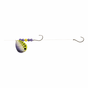 Bass Pro Shops Walleye Angler 2-Hook Walleye Spinner Harness Rig 2-Pack - #5 - Purple
