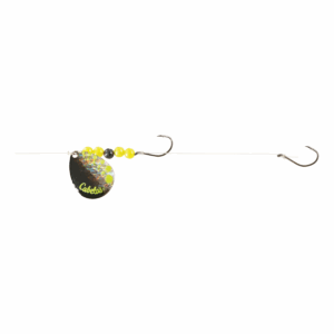 Bass Pro Shops Walleye Angler 2-Hook Walleye Spinner Harness Rig 2-Pack - #5 - Chartreuse