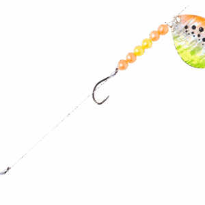 Bass Pro Shops Walleye Angler 2-Hook Walleye Spinner Harness Rig 2-Pack - #6 - Firetiger