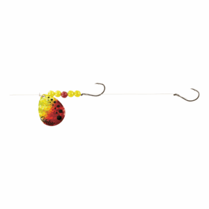 Bass Pro Shops Walleye Angler 2-Hook Walleye Spinner Harness Rig 2-Pack - #5 - Clown