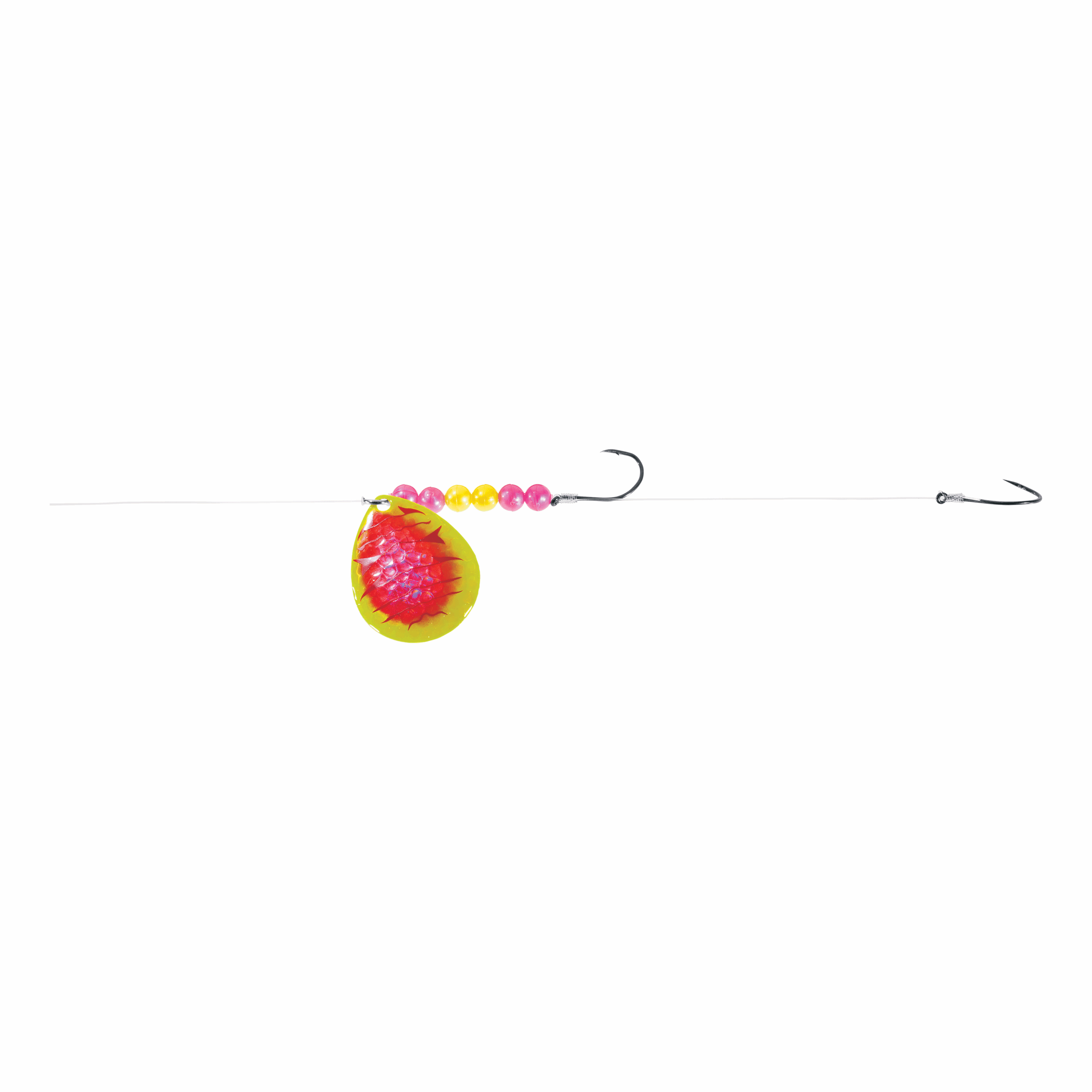 Bass Pro Shops Walleye Angler 2-Hook Walleye Spinner Harness Rig 2-Pack - #5 - Pink Lady Slipper