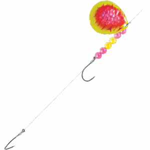 Bass Pro Shops Walleye Angler 2-Hook Walleye Spinner Harness Rig 2-Pack - #6 - Pink Lady Slipper