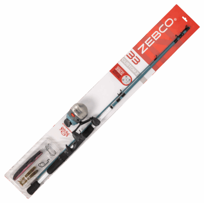 Zebco 33 Custom-Z Spincast Combo with Tackle Kit