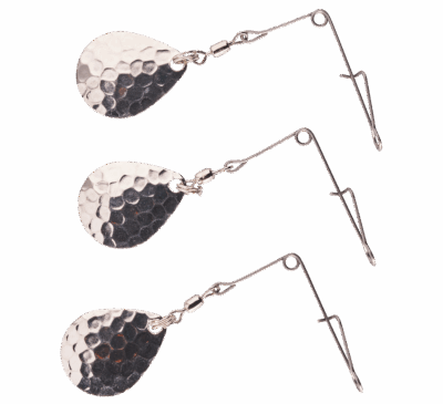 Bass Pro Shops Walleye Angler Jig Spinners - #03- Hammered Nickel
